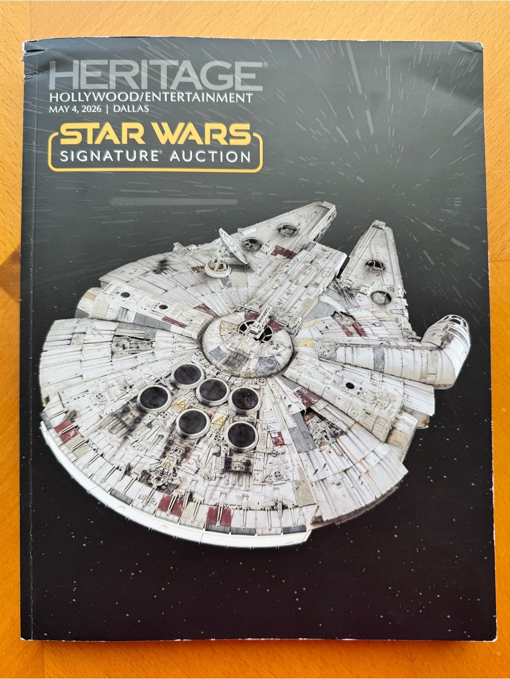 Star Wars Signature Auction Catalog - Millennium Falcon Cover
